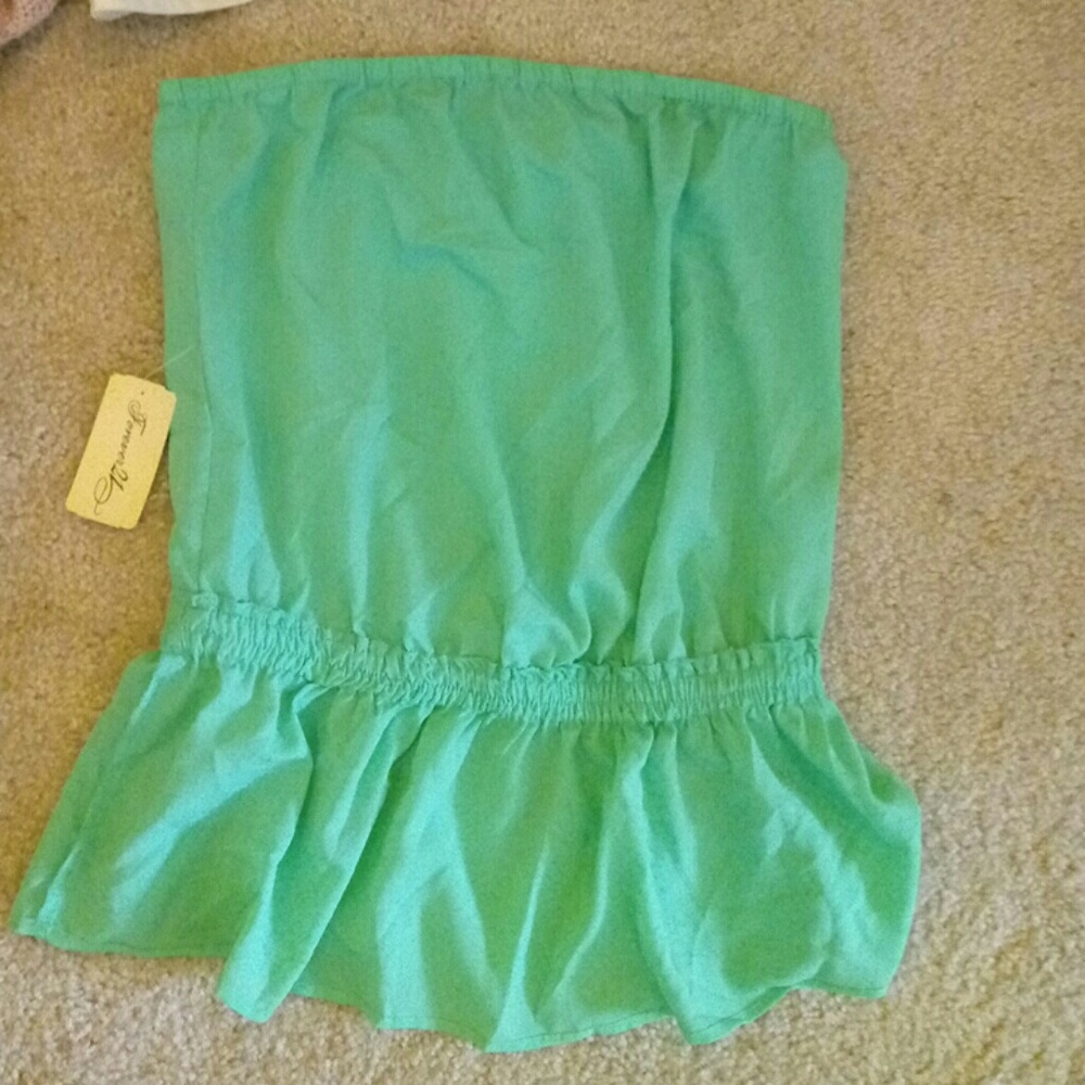 Green tube top small